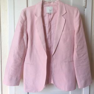 Pink Linen Blazer